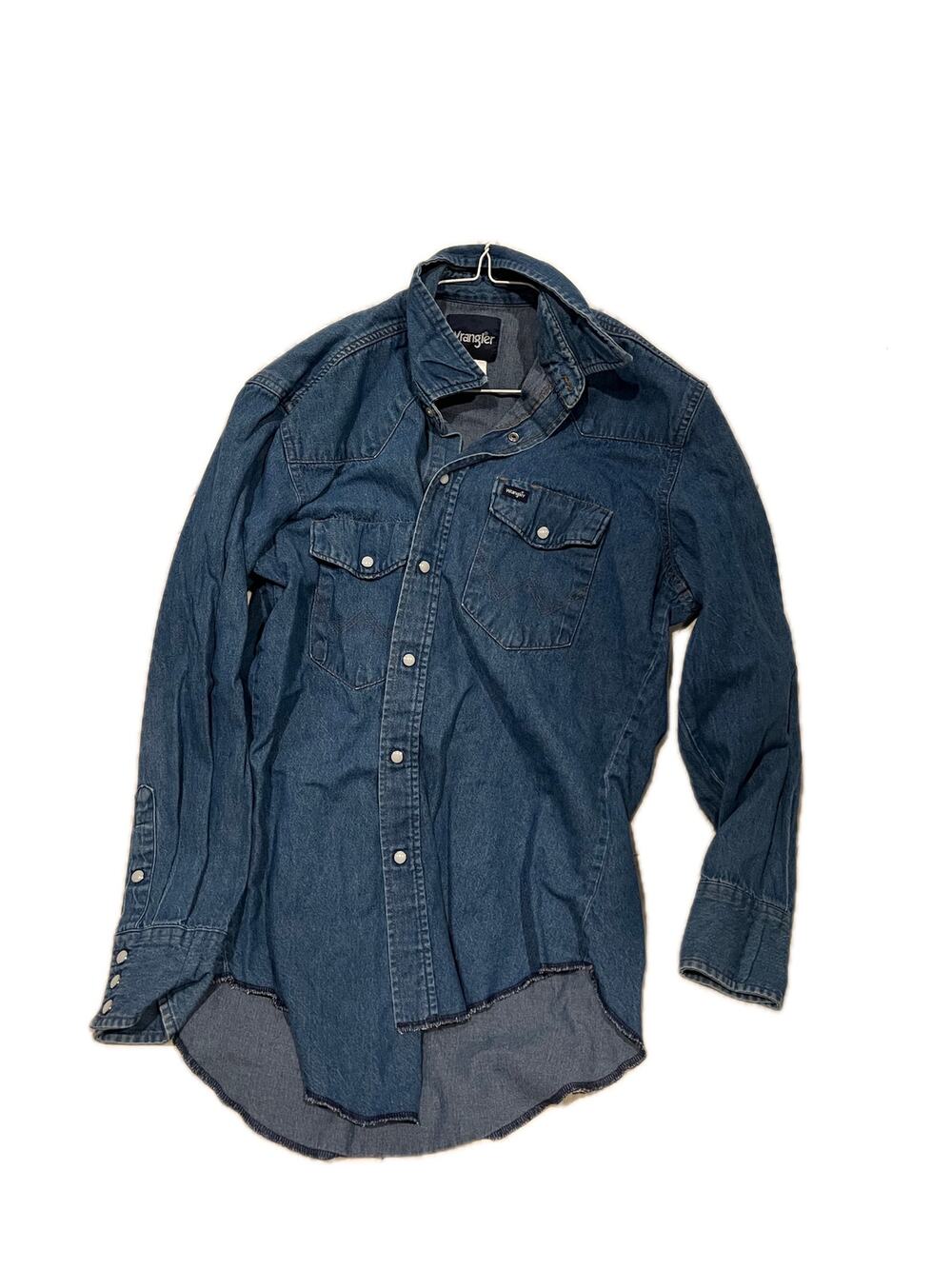 Wrangler Blue Jean Shirt Mens Medium
